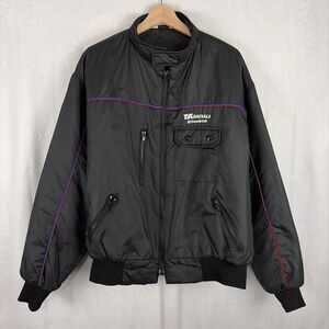 Vintage BF GOODRICH Jacket Cafe Racer Insulated Pinstripes Coat Mens XL